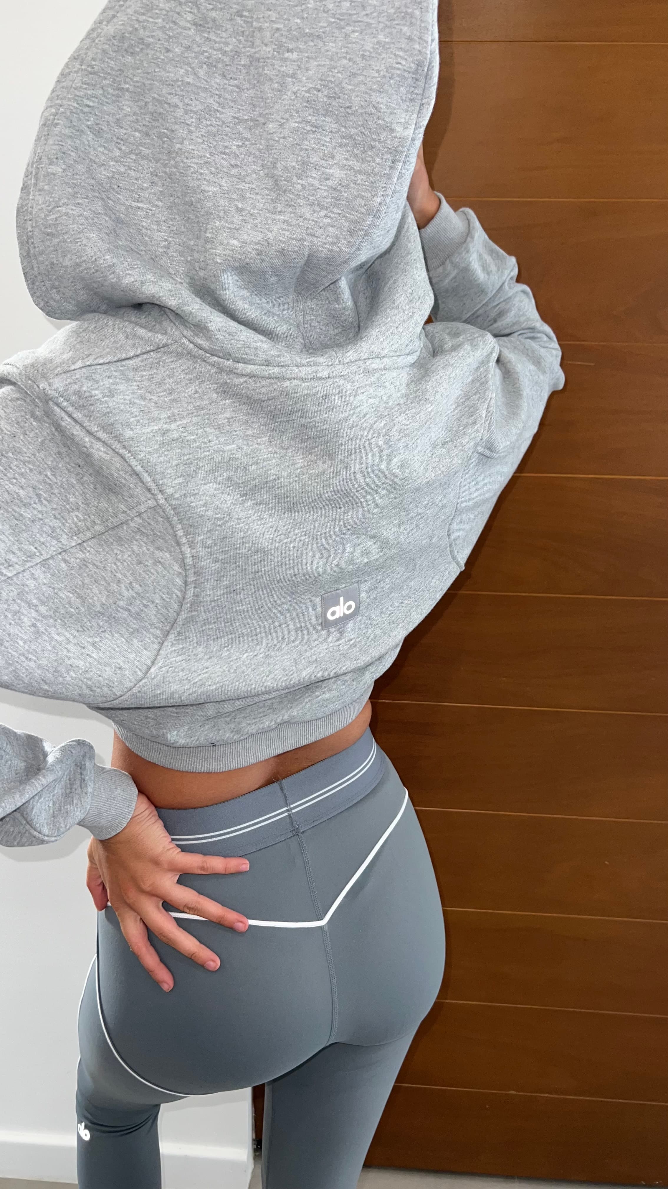 Gilet à zip court gris 