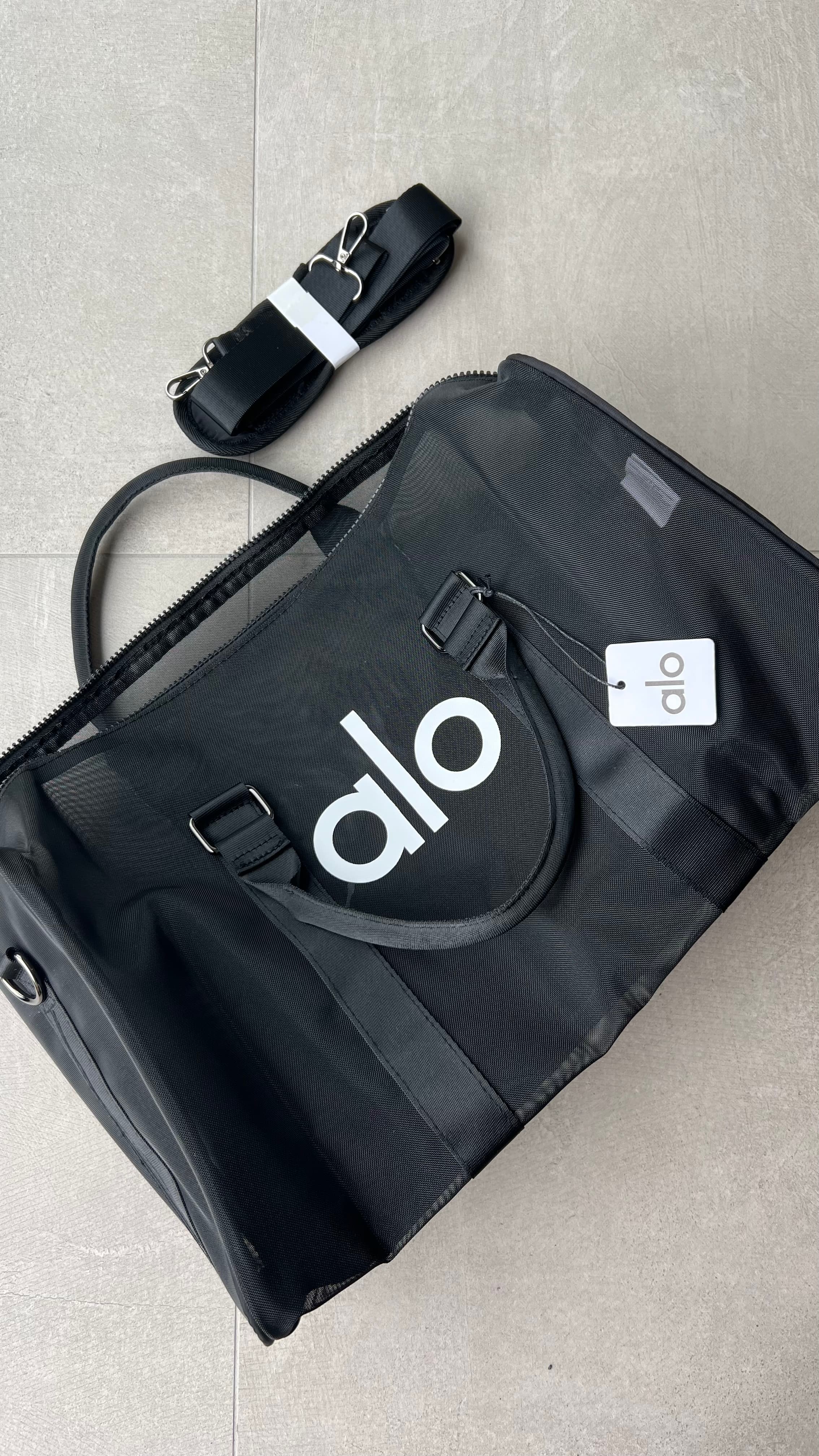 Sac transparent noir 