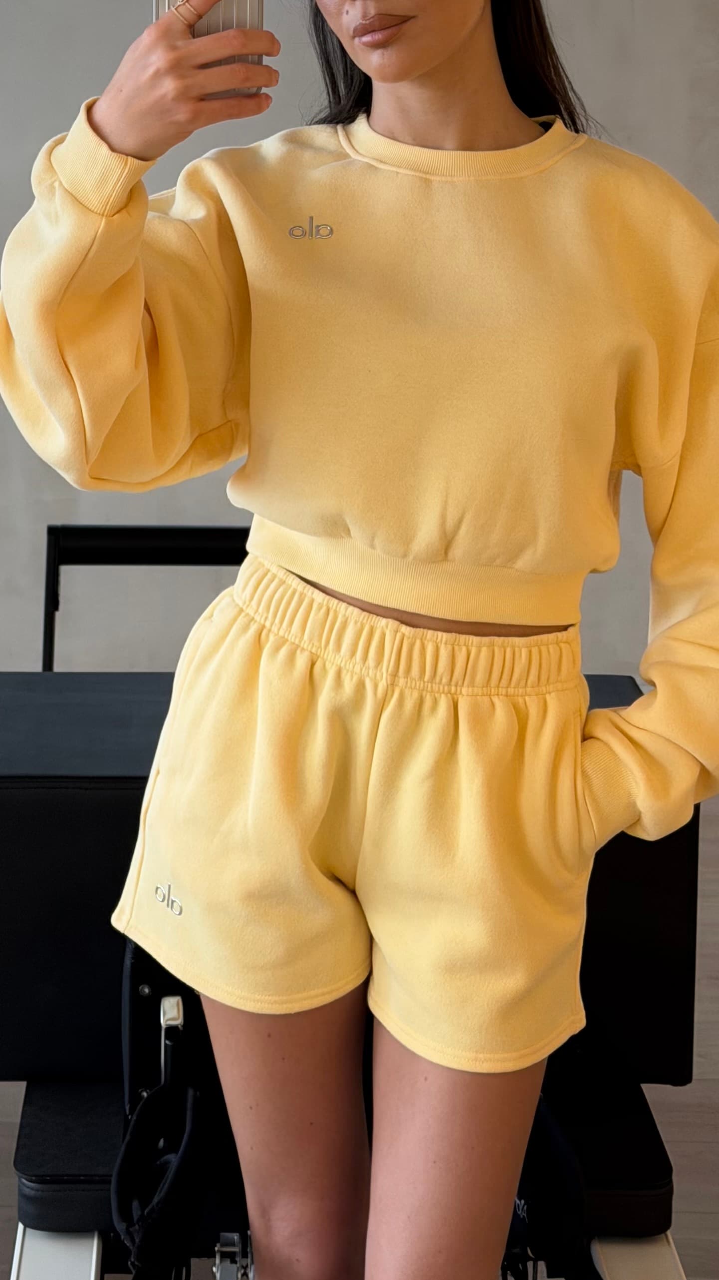 Ensemble short jaune 