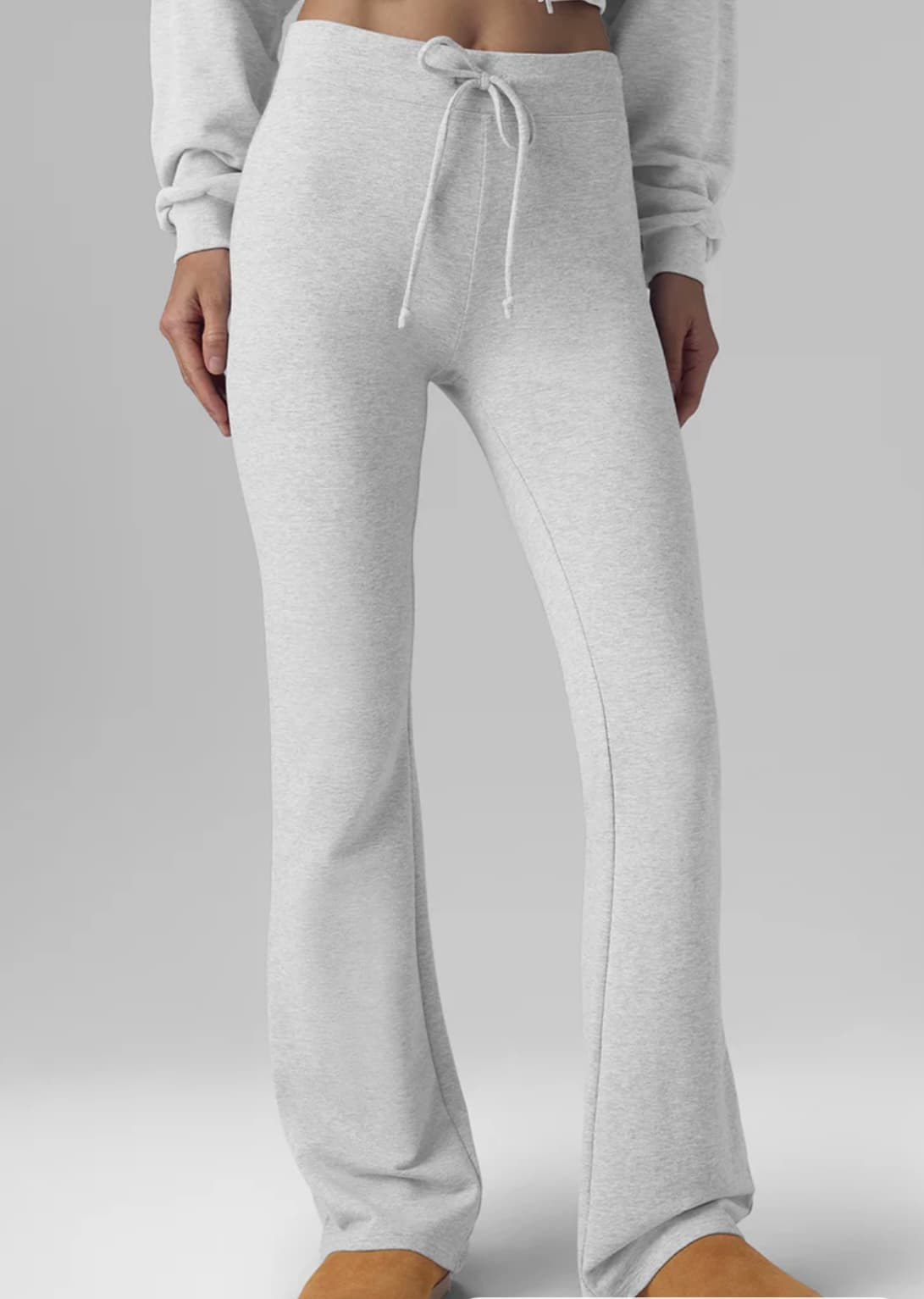 Legging gris évasé 