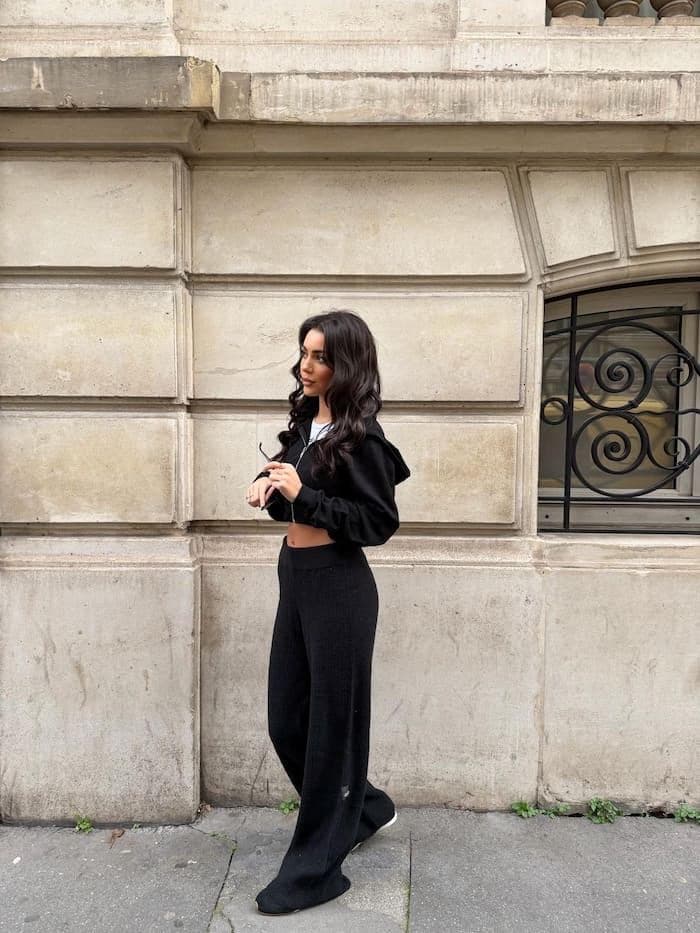 Pantalon coupe large 