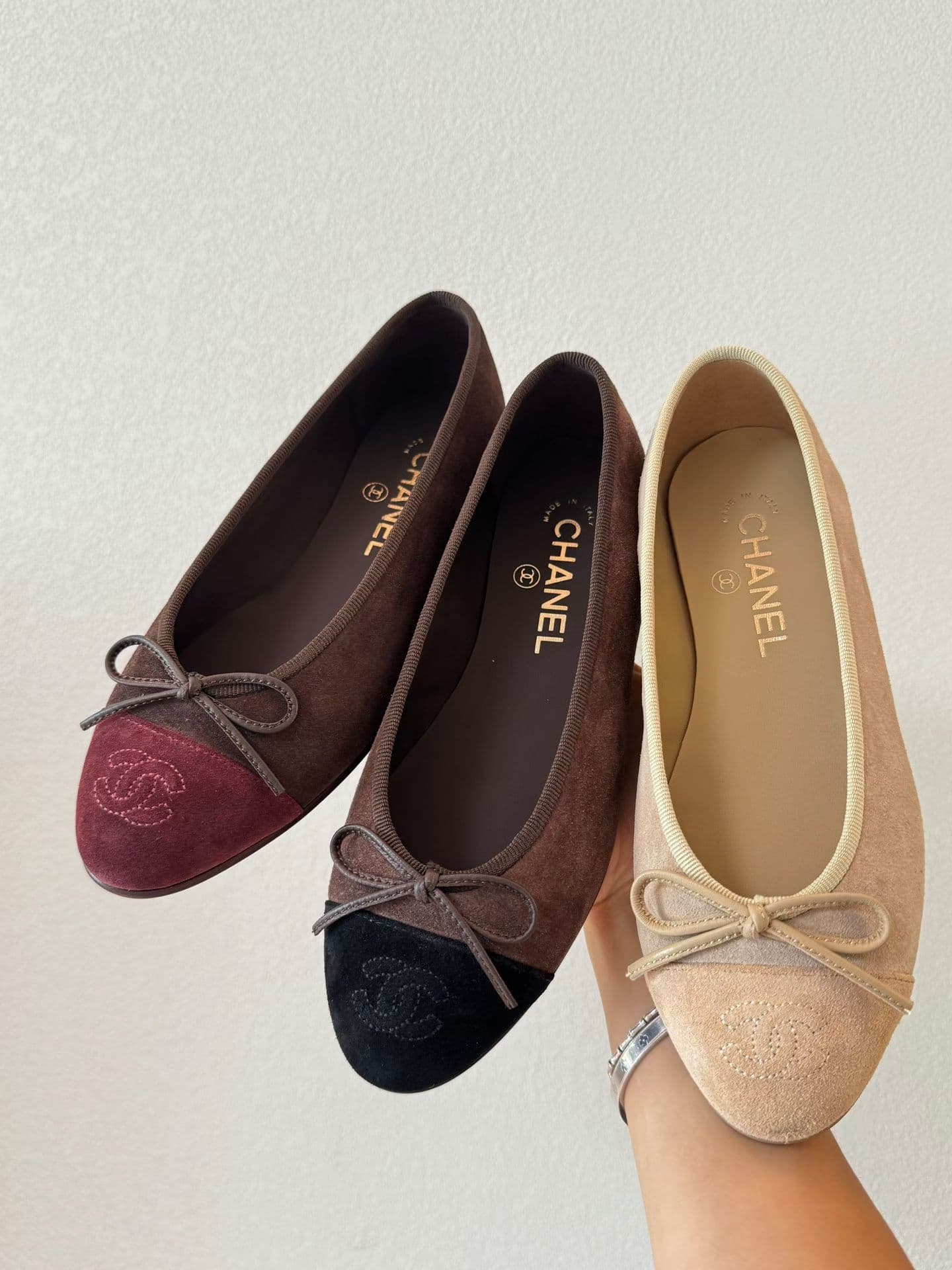 Ballerine en suede Chanel 